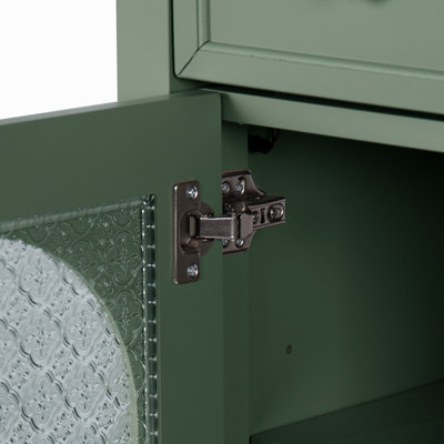 Armoire de salle de bain 35,6 ", seulement armoire, vert