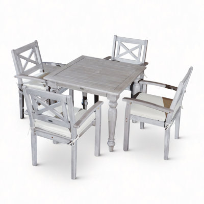 Ensemble repas carré 5 pièces
