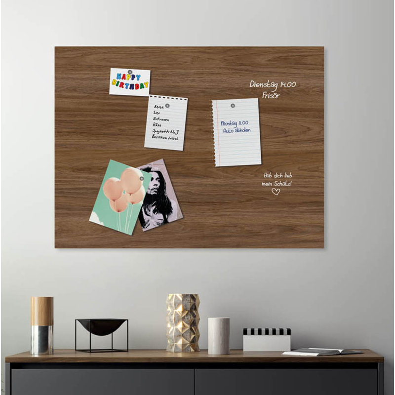 Magnetic Glass Photo Memo Board
