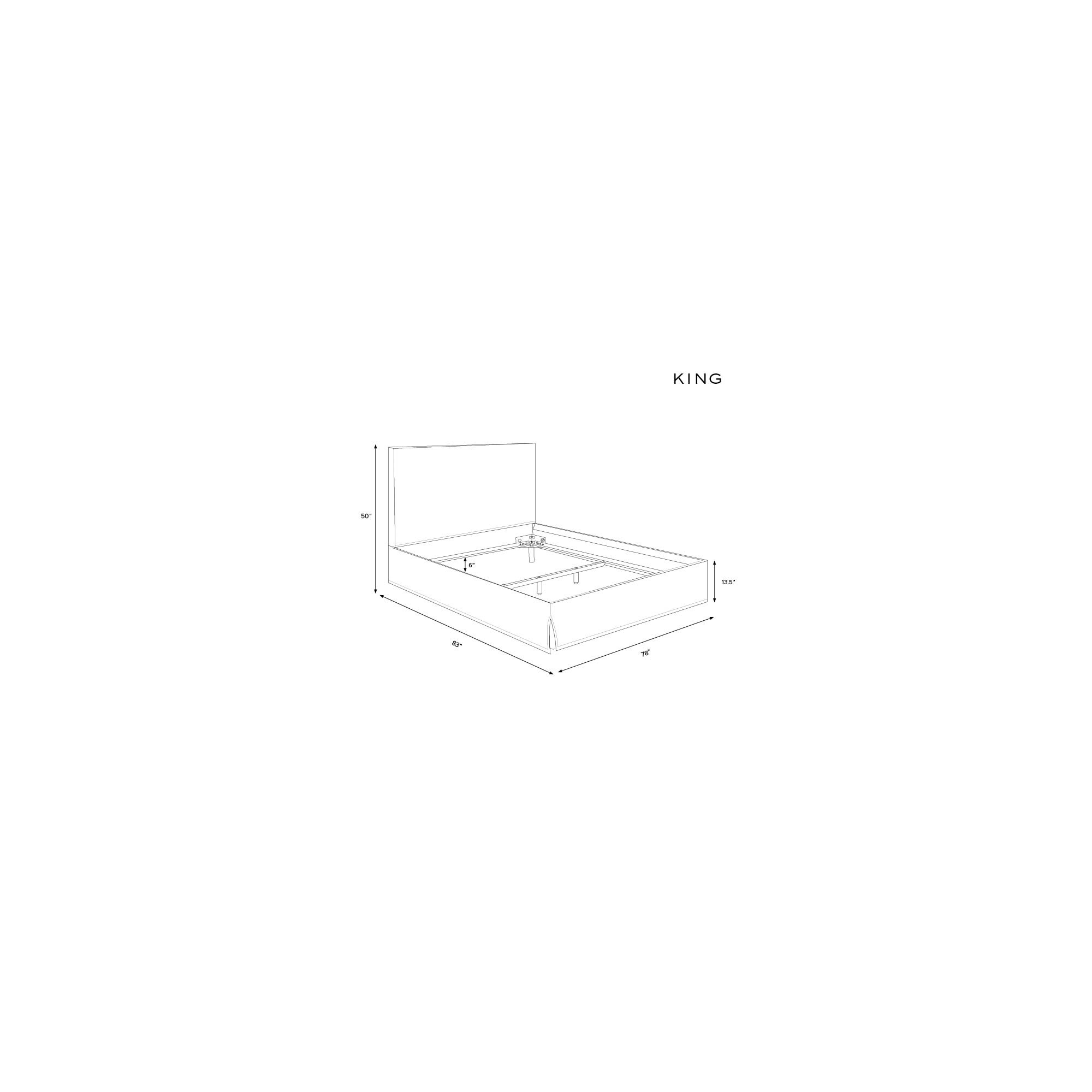 Verona Upholstered Slipcover Bed, King, Classic Talc Linen
