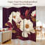 Cloison pliante à 4 panneaux avec paravents décoratifs floraux élégants et pivoines, cloison de séparation en toile intemporelle, cloison de protection autoportante et cloison d'intimité-134576996-134576998