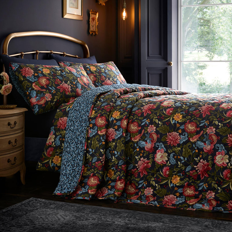 Cotton Floral Bedspread
