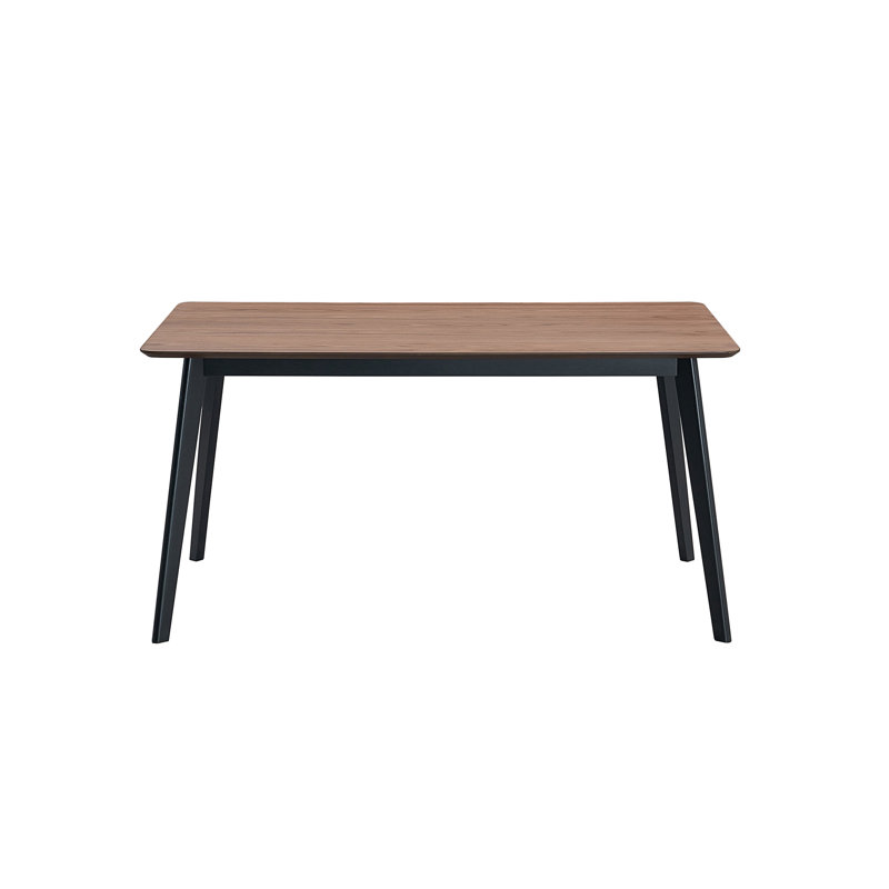 Rebi Walnut & Black Finish Dining Table