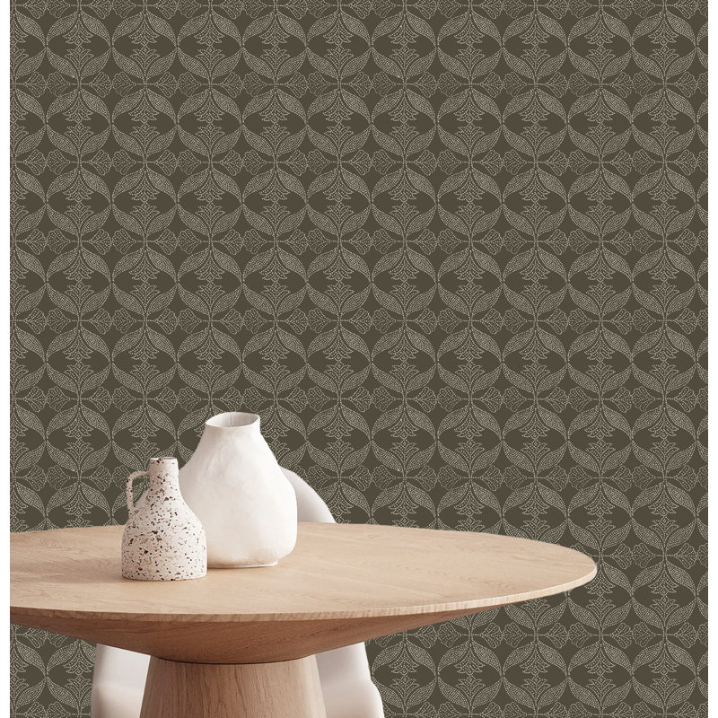 Papier peint texturé non tissé non-tissé 57 pi Pi., Brun
