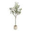 Faux eucalyptus Argueta avec pot de fleurs courbé Jia-950024848-959286232