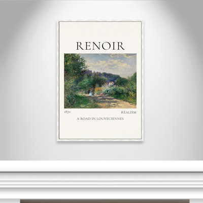 Old Masters Collection " A Road In Louveciennes " by Auguste Renoir