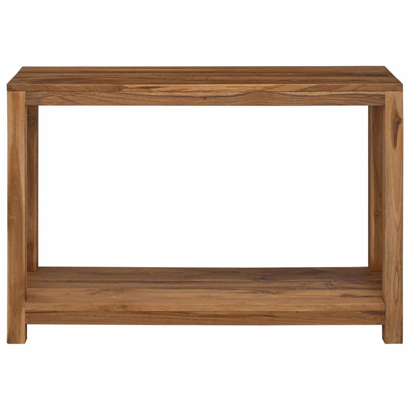 110 cm W Solid Wood Top Console Table
