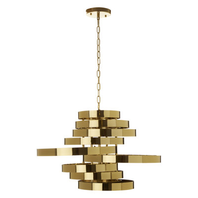 Ranchester 5 - Light Gold Geometric Pendant
