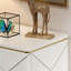 Commode d'appoint coquille légère et luxueuse