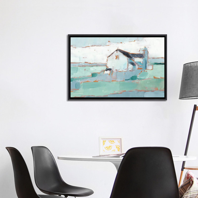 «Farm Ridge I» par Ethan Harper - reproduction d'art sur toile tendue, H 26 po x l 40 po x 1,5 po, Pas de tapis