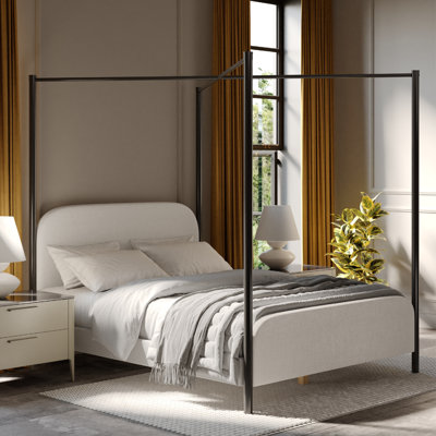 Dulane Queen Canopy Bed -  Joss & Main, 3AEF183A05A74DE687D42E6773FEF3D4