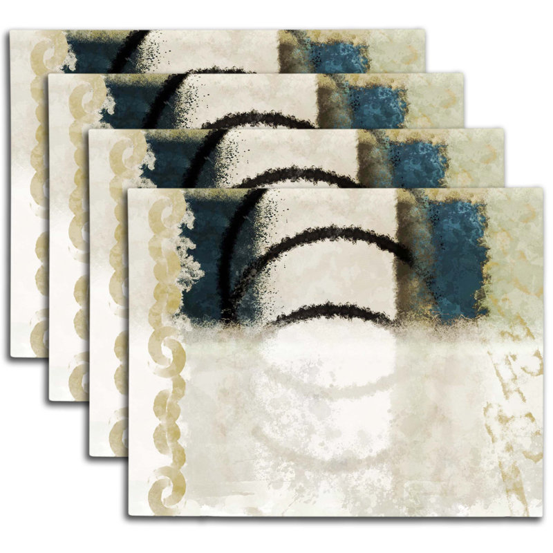 Napperon abstrait en polyester