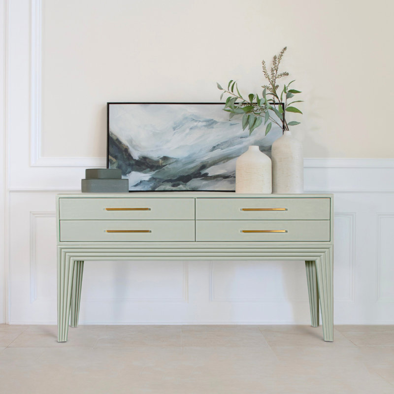 Barcelona Console Table, Celery Green