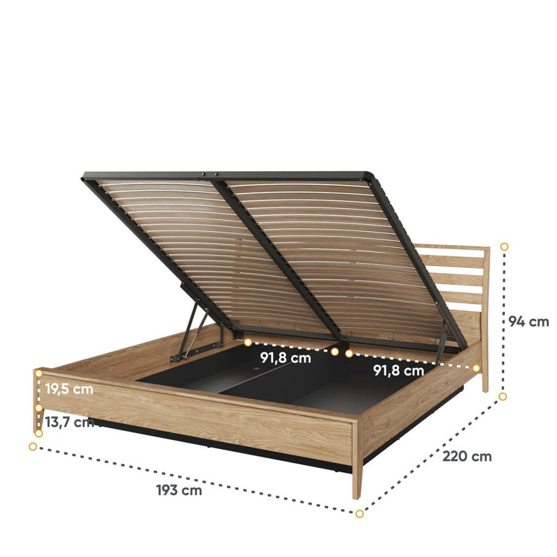 Sophina Ottoman Storage Bed, EU Super King (180 x 200cm)