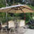 Winon 132" x 132" Square Cantilever Umbrella Wit Base In Ground-2145534104