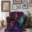 Glowing Floral Disco - 1 Piece Premium Sherpa Blanket-1986952342