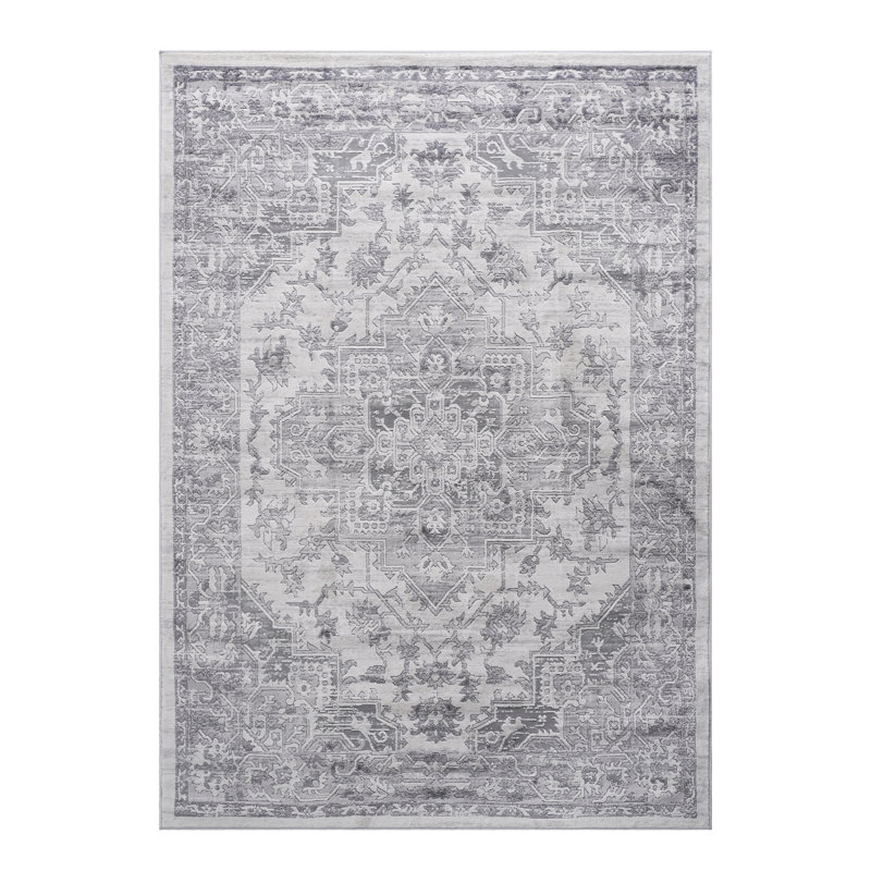 8x10 Silver Area Rug - Stain , Non-shedding, Transform Your Bedroom, Living Room, Dining Room With A Stylish Touch Style And Elegance