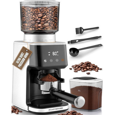 Moulin à espresso Zulay Kitchen - moulin à café Burr électrique - moulin à café espresso et moulin à café - moulin à café commercial espresso 