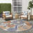 Isalia Beige Multicolor Contemporary Indoor/Outdoor Rug-106263999