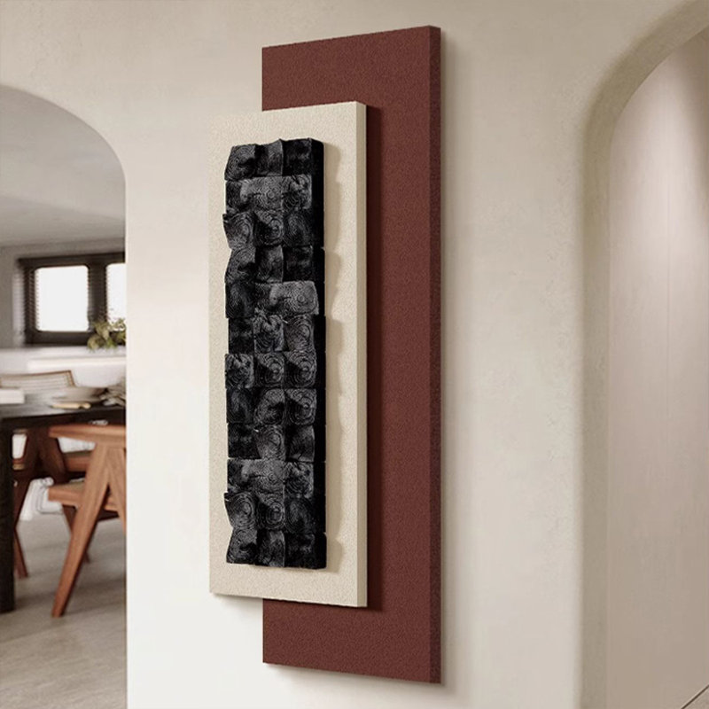 Mid-Century Modern Canvas Rectangular Wall art for Living Room