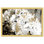 Fleur de gardénia blanche en or - peinture moderne glamour pour le salon