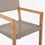 Ensemble de 2 chaises de salle à manger d'extérieur, structure en bois d'acacia teck clair et osier PE brun clair, idéal pour les patios et les jardins