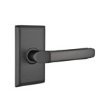 Milano Flat Privacy (Bed & Bath) Door Lever with Rectangle Rosette