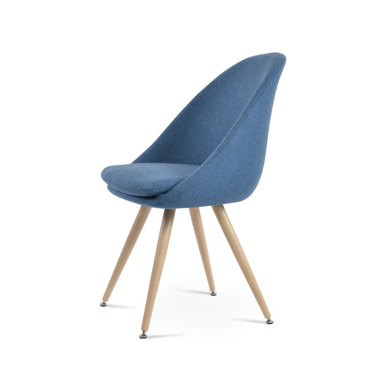 Chaise d'appoint Avanos Star, Gris foncé, Naturel