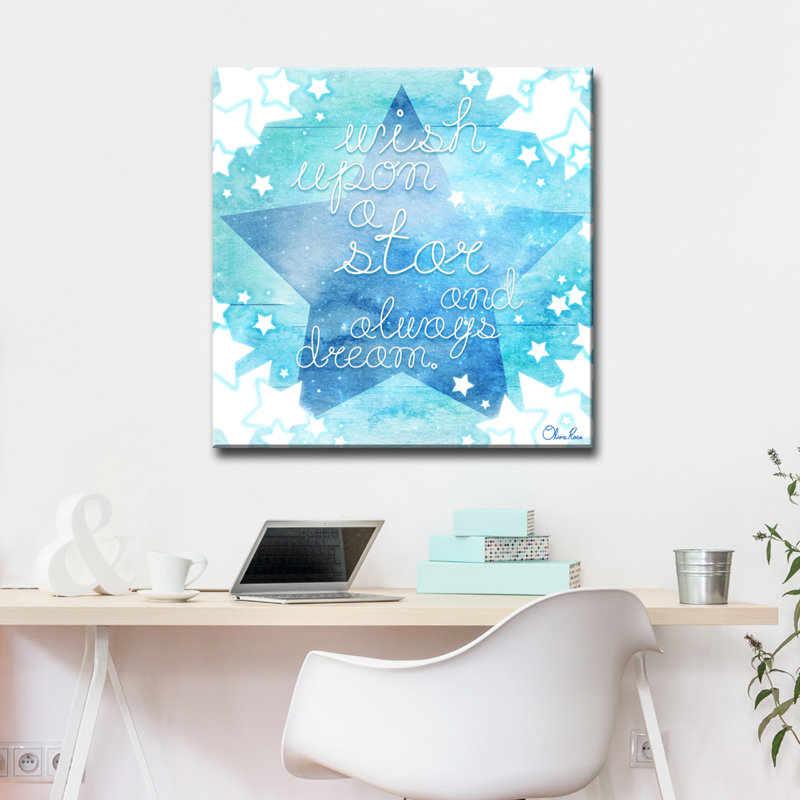 «Wish Star», art sur toile, H 30 po x l 30 po x P 1,5 po