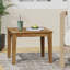 Table d'appoint d'extérieur en bois naturel - Minimise l'utilisation de l'espace, l 20 po x P 20 po, H 15,58 po, idéale pour les petits espaces, 20 po x 20 po x 15,58 po