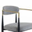 Upholstered Counter Stool with Metal Frame-460490069