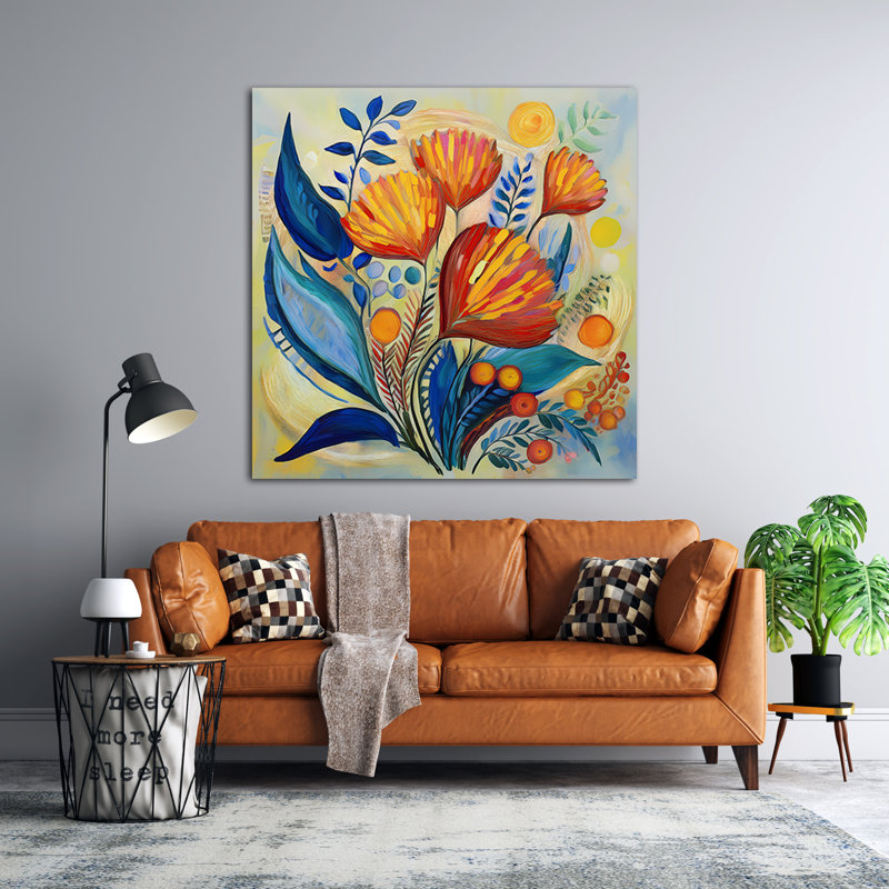 Botanical Sunshine, 54" H x 54" W