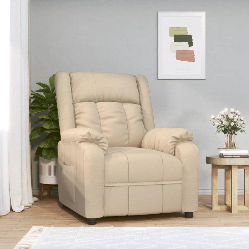 Jasana Manual Recliner, Cream