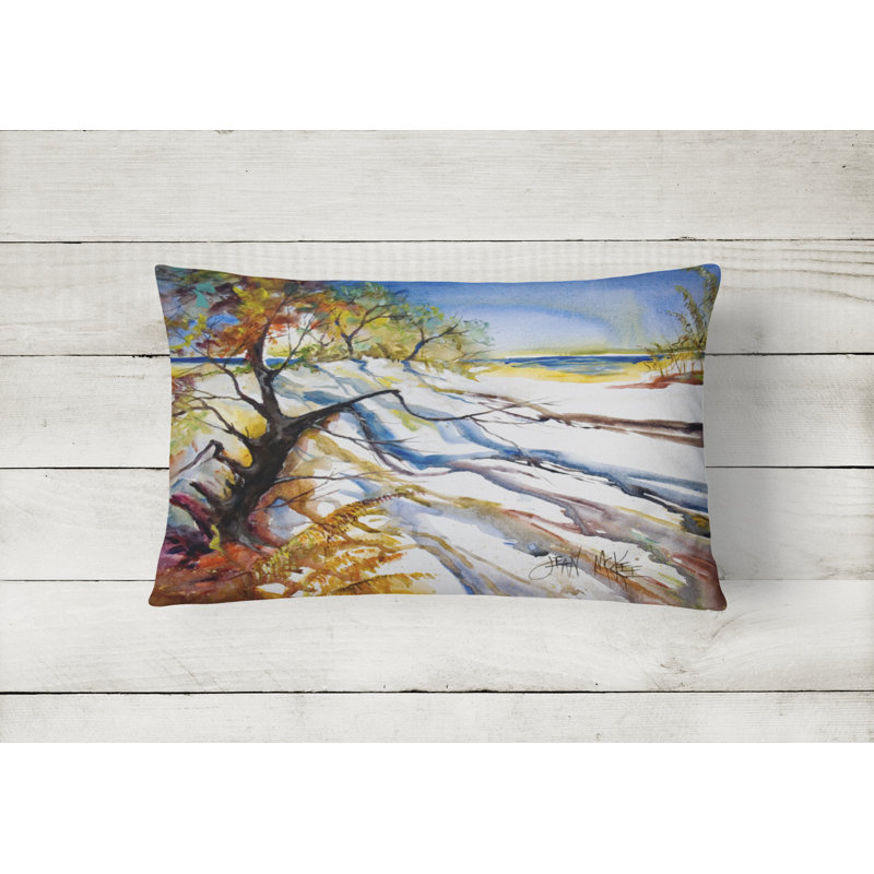 Sand Dune Outdoor Reversible Throw Pillow