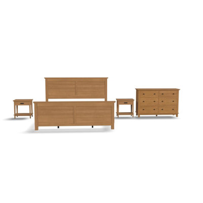 Aliyia King Bed, Two Open Storage Nightands, And Dresser by Lark Manor