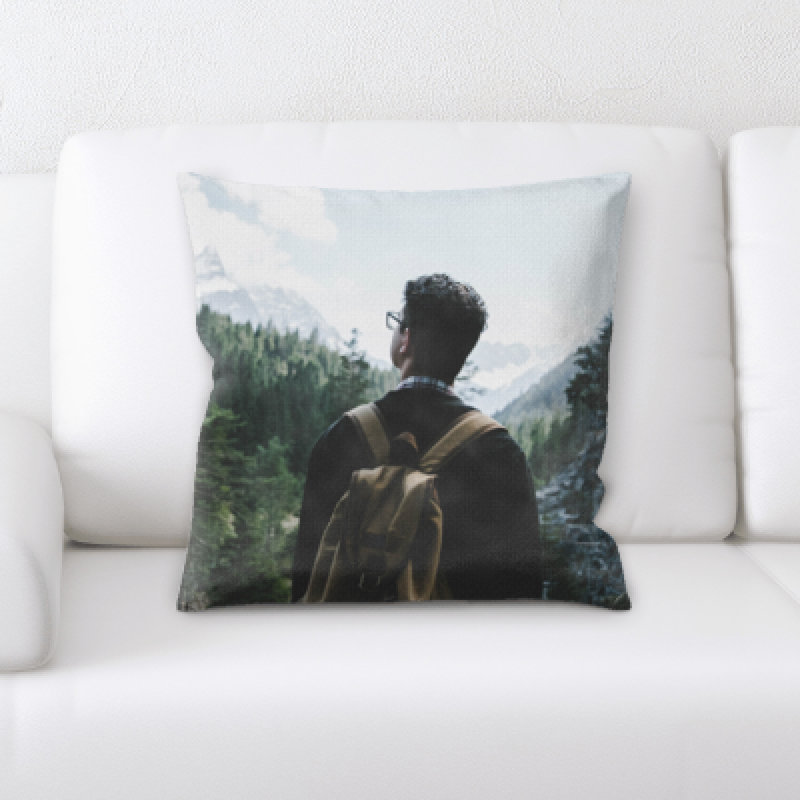 Candlewood Faux Leather Throw Pillow