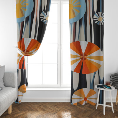 Paire de rideaux obscurcissant en polyester Dulvert