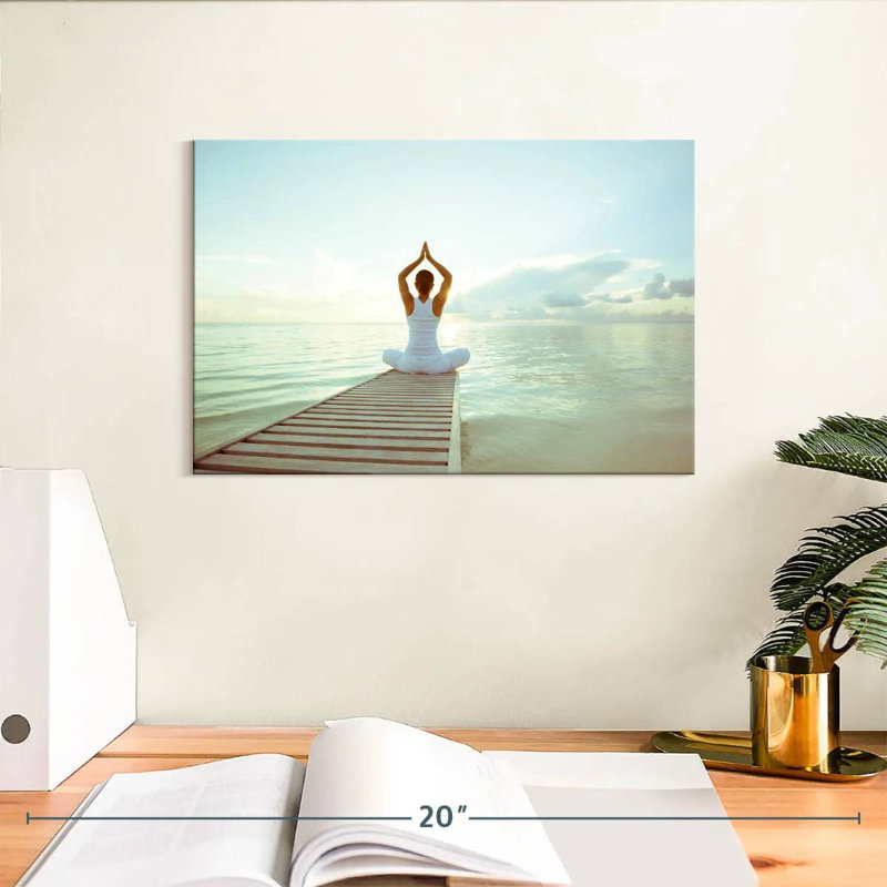 Senne Seaside Yoga, 8" H x 12" W