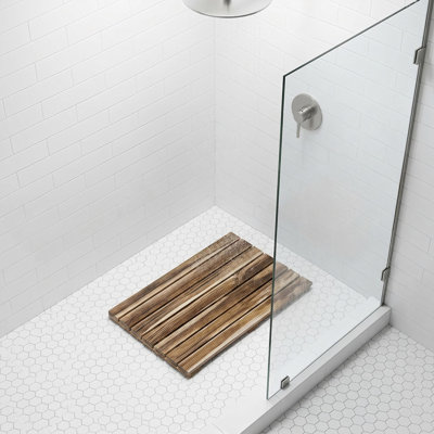 Petties Bathroom Anti-Slip Teak Wood Mat