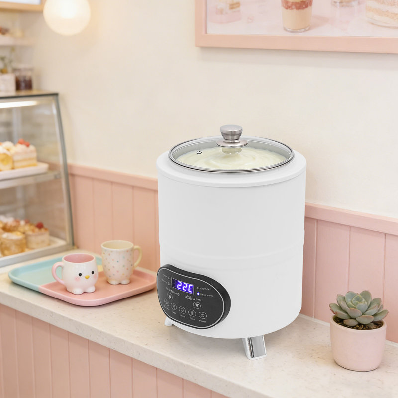 Yogurt Maker Machine With Time And Temperature Control, White