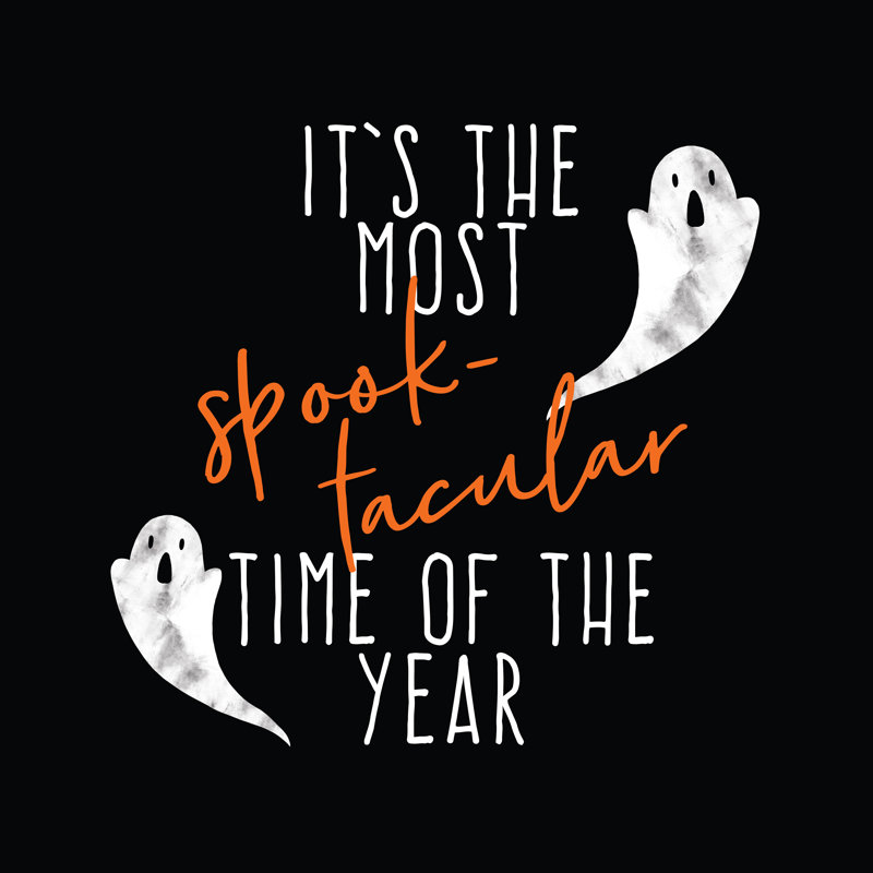 It's The Most Spooktacular - Wrapped Canvas Print, 51cm H x 51cm W x 3.8cm D