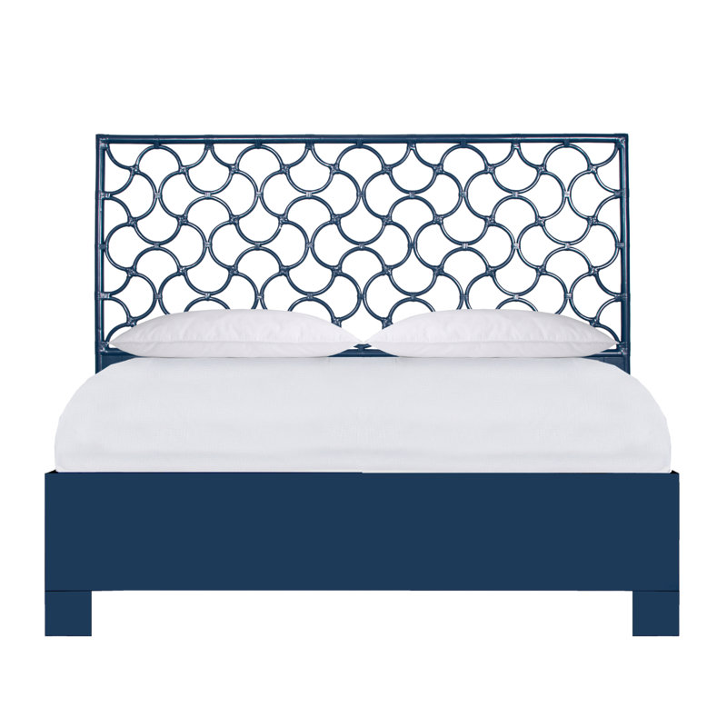 Mar Collection Bed, King, Navy Blue