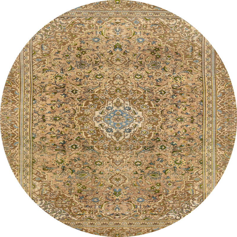 Tapis abstrait moderne 2871, Rond 8 pi