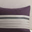 Édredon pour grand lit 7 pièces mauve en faux suède, literie, coussins décoratifs, nettoyage simple taille 7 pièces de luxe, décorations, lavable à la machine-119448974-119448977