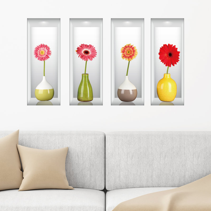 Décalcomanie murale germinis in vases