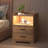 17.7"2-Drawers Modern Nightstand With 20-Color RGB Lighting and Motion Sensor-513273627