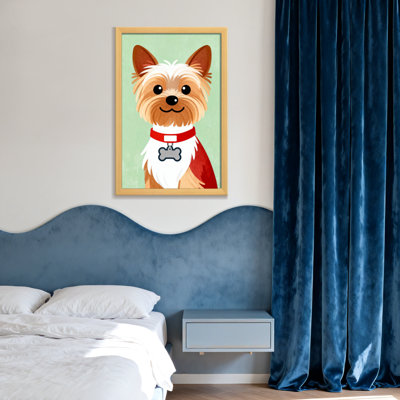 Animaux mignons avec un collier rouge et une étiquette en os