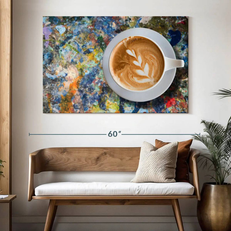 Yarlin Creative Latte Coffee, 34" H x 51" W