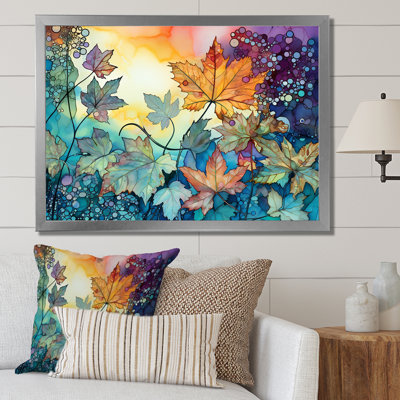 «Leaves Autumn Sunlight Harmony» sur toile