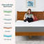 Matelas en mousse viscoélastique gélifiée avec infusion de thé vert Linenspa® 10 po, sensation de peluche moyenne, grand-1368959318-1368959319